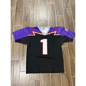 2001 Detroit Fury AFL Arena Football League Jersey XL Black Purple USA